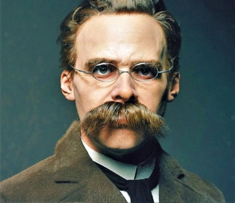 Friedrich Nietzsche – portret kolorowy