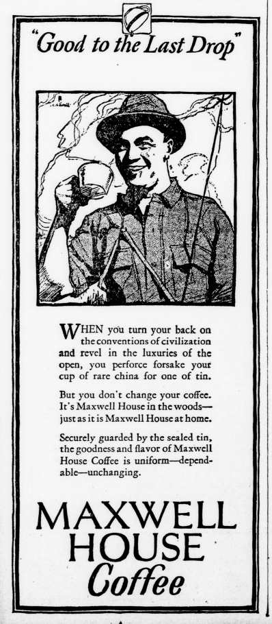 Reklama kawy Maxwell House z 1924 roku